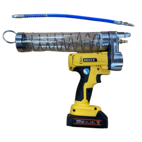 Bộ sản phẩm bao gồm: - Thân súng bơm mỡ và ống đựng mỡ 600cc - 1 cục pin 21V dung lượng 1800Ah (model D611) hoặc 2200Ah (model D612). - 1 bộ sạc điện 220V - 1 ống bơm mềm - 1 ống bơm cứng - Vú bơm mỡ nhọn. - 1 gạt mỡ