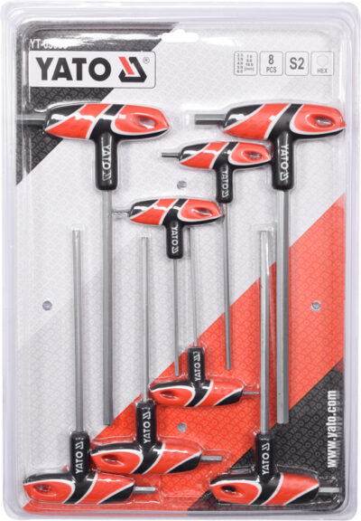 Bộ Lục giác chữ T 8 chi tiết 25-10mm YATO YT-05583
