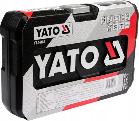42 chi tiết Bộ Khẩu Và Cần Xiết Lực Tổng Hợp 1/4" YATO YT-14481 42 chi tiết Bộ Khẩu Và Cần Xiết Lực Tổng Hợp 1/4" YATO YT-14481