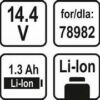Máy khoan vặn vít dùng pin 14.4V 17Nm STHOR 78982