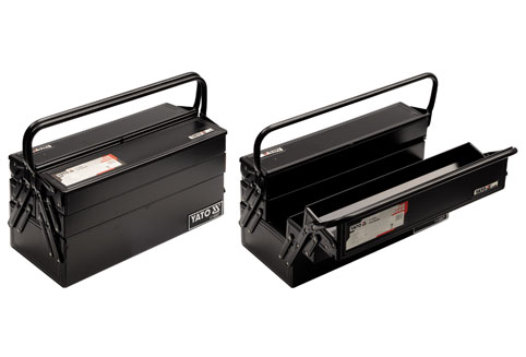 Hộp đựng đồ nghề di động bằng sắt 5 ngăn 475X230X365mm YATO YT-0887 Hộp đựng đồ nghề di động bằng sắt 5 ngăn 475X230X365mm YATO YT-0887