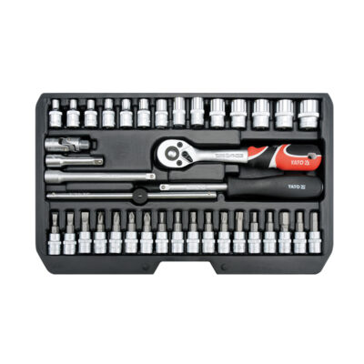 38 chi tiết Bộ Khẩu Và Cần Xiết Lực Tổng Hợp 1/4" YATO YT-14471