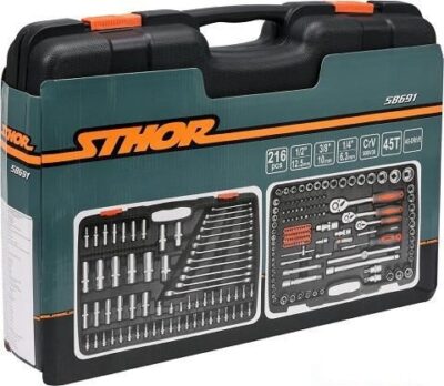 Bộ tuýp tay vặn tổng hợp 216 chi tiết ST-58691