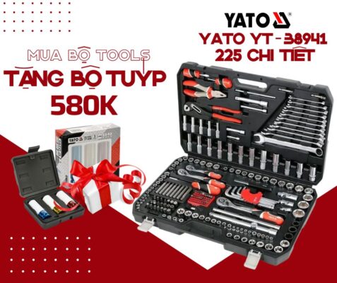 Bộ dụng cụ sửa chữa tổng hợp 224 chi tiết Yato YT-38941