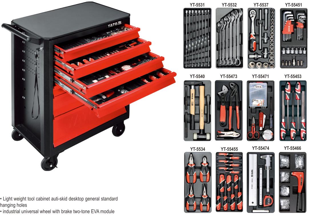 Tủ Dụng Cụ Sửa Chữa 141 Chi Tiết YATO YT-55291 Tủ Dụng Cụ Sửa Chữa 141 Chi Tiết YATO YT-55291