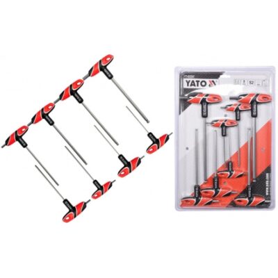 Bộ 8 Lục giác chữ T đầu bi 2.5-10mm Yato YT-05597
