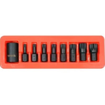 Bộ 9 đầu mũi hoa thị M6-M18 1/2" Yato YT-10663