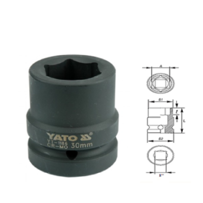 Đầu khẩu 1" 24mm đến 50mm Yato