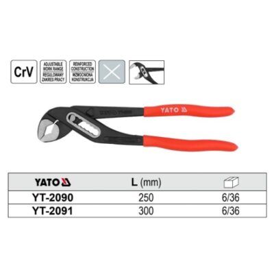 Kìm mỏ quạ cao cấp size 250mm, 300mm Yato
