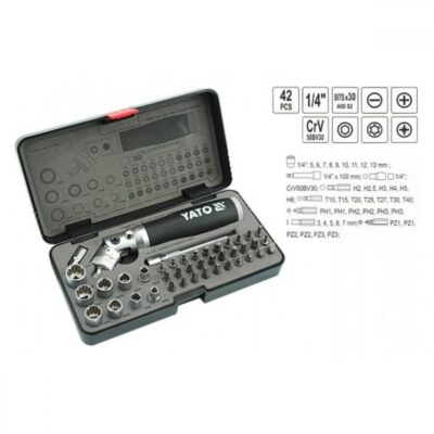 Bộ Tô Vít Tay Vặn Tổng Hợp 42 Chi Tiết Yato YT-2806