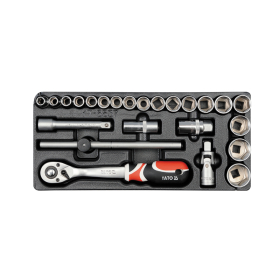 Bộ tuýp tay vặn 1/2" 8-32mm 24 chi tiết Yato YT-5537
