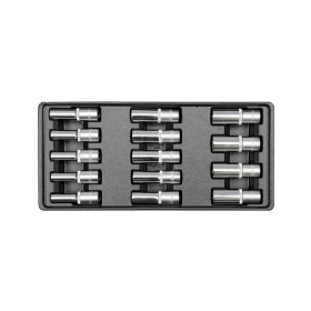 Bộ tuýp (khẩu) 1/2" dài 14 chi tiết 8-21mm Yato YT-5539