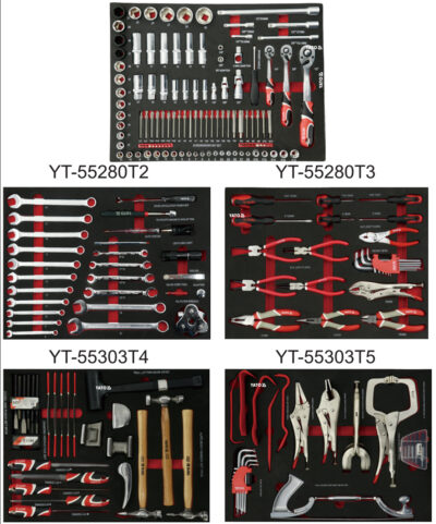 Tủ Dụng Cụ Sửa Chữa Dịch Vụ Ô Tô Làm Vỏ Sơn Đồng 217 Chi Tiết YATO YT-55303