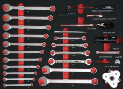 Tủ Dụng Cụ Sửa Chữa Bảo Dưỡng Ô Tô 162 Chi Tiết Yato YT-55280