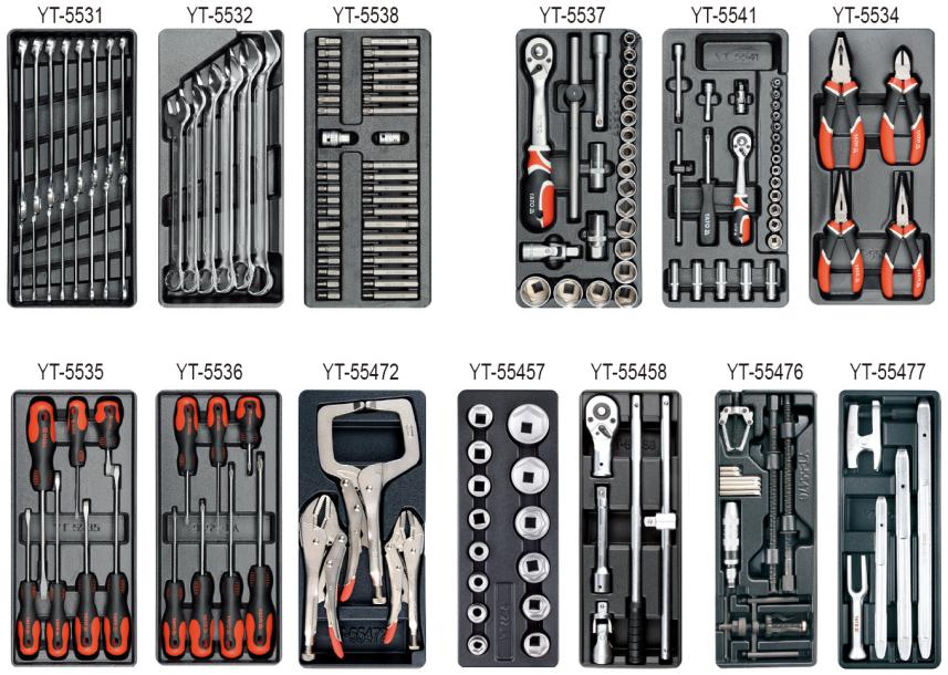 Tủ Dụng Cụ Sửa Chữa Lốp Xe 165 Chi Tiết YATO YT-55293