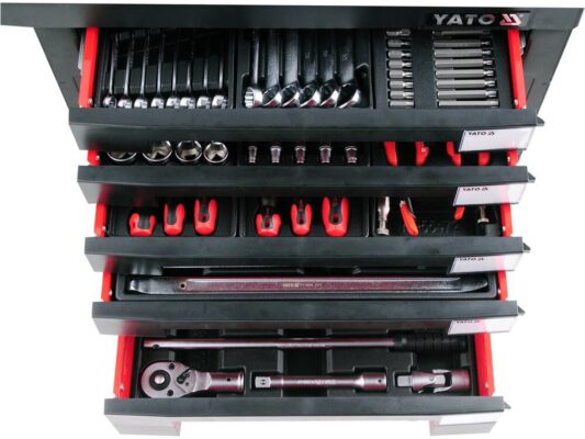 Tủ Dụng Cụ Sửa Chữa Lốp Xe 165 Chi Tiết YATO YT-55293 Tủ Dụng Cụ Sửa Chữa Lốp Xe 165 Chi Tiết YATO YT-55293