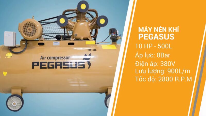 Máy Nén Khí Dây Đai TM-W-0.9/8-500L 10HP Pegasus Máy Nén Khí Dây Đai TM-W-0.9/8-500L 10HP Pegasus