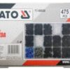 Bộ 475 chốt nở nhựa Mazda Yato YT-06658 - Ba Lan