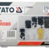 Bộ 270 chốt nở nhựa Mercedes Yato YT-06662 - Ba Lan