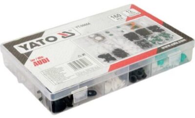 Bộ 160 chốt nở nhựa Audi Yato YT-06664 - Ba Lan