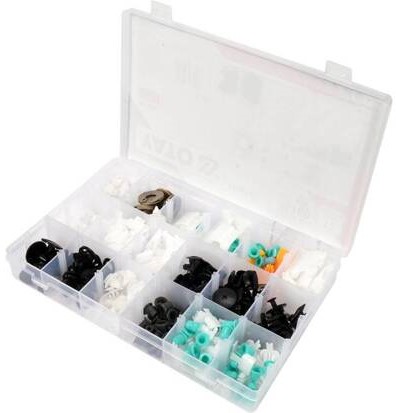 Bộ 160 chốt nở nhựa Audi Yato YT-06664 - Ba Lan