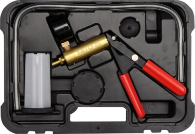 Bộ bơm tay xả dầu phanh kiểm tra chân không và áp suất ống 16 chi tiết YATO YT-0673 - Ba Lan