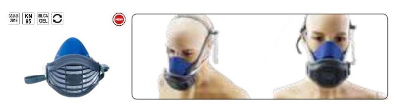 Khẩu trang nửa mặt bằng Silicone KN95 Yato YT-74990 Ba Lan