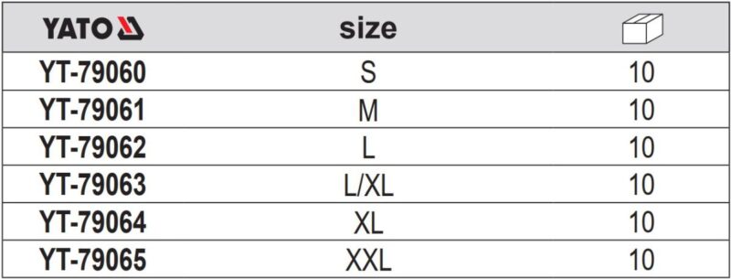 Quần Jean công sở xám đen size: S - 2XL Yato YT-79060 - Ba Lan