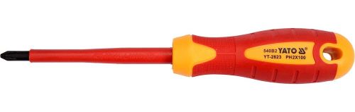Tuốc nơ vít 4 cạnh cách điện PH2x100x6MM Yato YT-2823