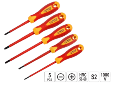 Bộ tuốc nơ vít cách điện tổng hợp 5 chi tiết Yato YT-2827 Ba Lan