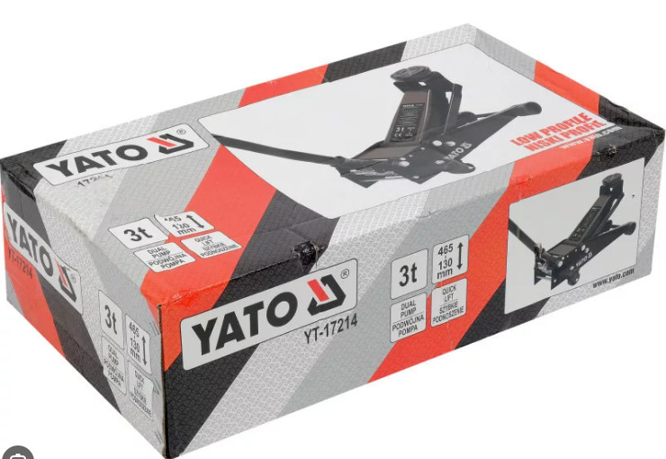 Kích cá sấu 3T 2 piston cao cấp Yato YT-17214 - Ba Lan