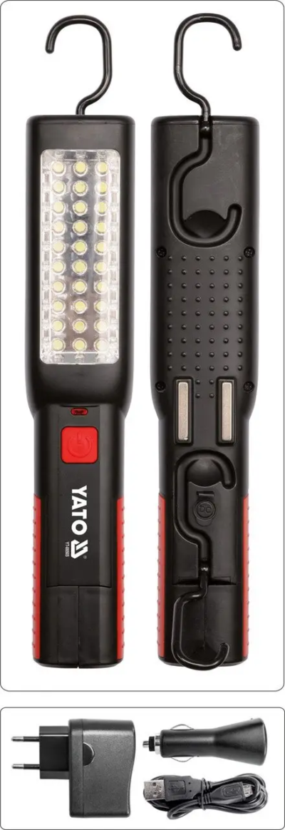 Đèn LED 37 bóng 100LM soi sửa chữa có nam châm Yato YT-085051 - Ba Lan