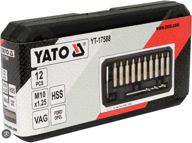 Bộ 10 mũi Taro - khoan Audi/Ford/Opel Yato YT-17588 - Ba Lan