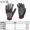 Găng tay silicone bảo hộ lao động size 8,9,10 Yato - Ba Lan