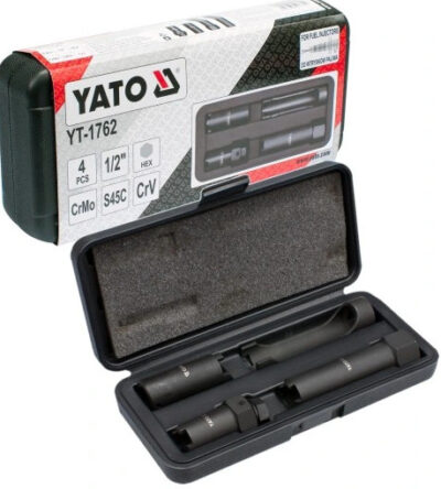 Bộ 4 tuýp tháo đầu kim phun Diesel xe tải Yato YT-1762 - Ba Lan