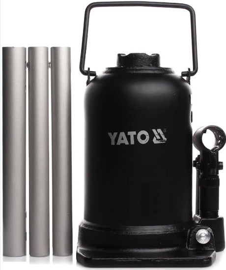 Kích thủy lực 2 pistong loại lùn 230mm YATO YT-1714 - Ba Lan