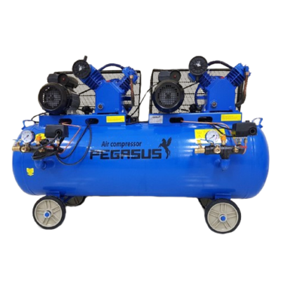 Máy Nén Khí Dây Đai TM-V-0.25/12.5x2-230L 3HPx2 Pegasus