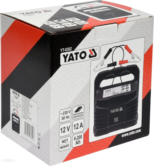 Máy nạp ắc quy kỹ thuật số 12V 12A Yato YT-8302 - Ba Lan