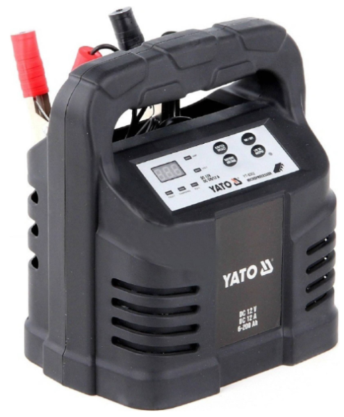 Máy nạp ắc quy kỹ thuật số 12V 12A Yato YT-8302 - Ba Lan