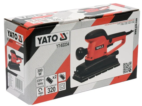 Máy chà nhám chữ nhật 115x229mm 300W Yato YT-82234 - Ba Lan