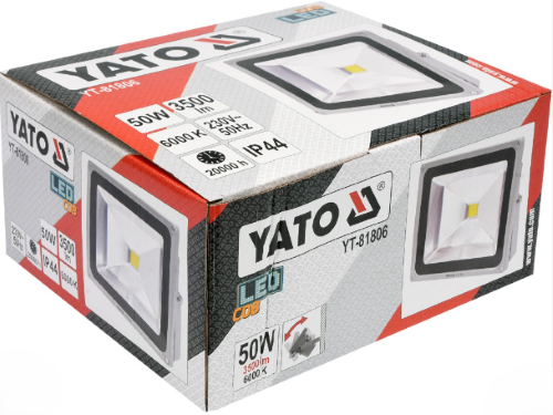 Đèn pha led 50W 1 bóng led 3500lm Yato YT-81806 - Ba Lan