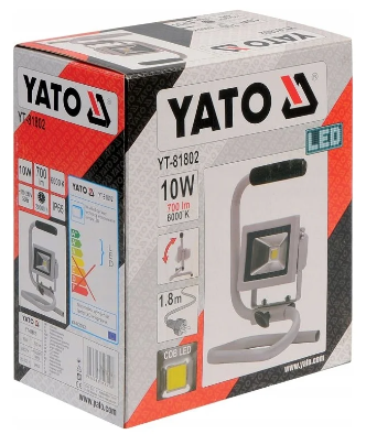 Đèn pha led di động 10w 1 bóng Led 700lm Yato YT-81802 - Ba Lan