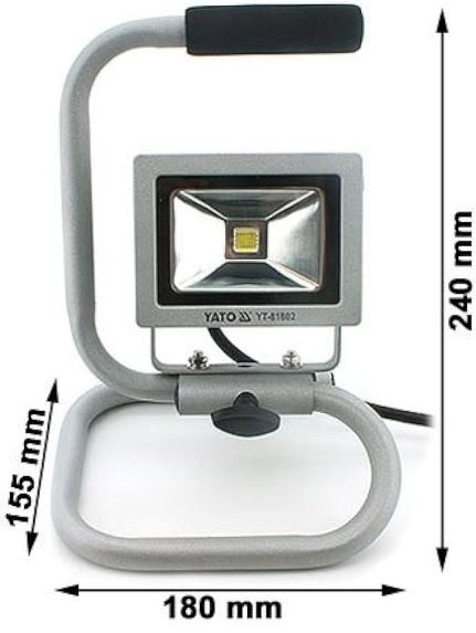 Đèn pha led di động 10w 1 bóng Led 700lm Yato YT-81802 - Ba Lan