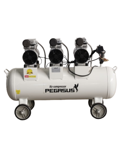 MÁY NÉN KHÍ KHÔNG DẦU,GIẢM ÂM PEGASUS Model: TM- OF750x3