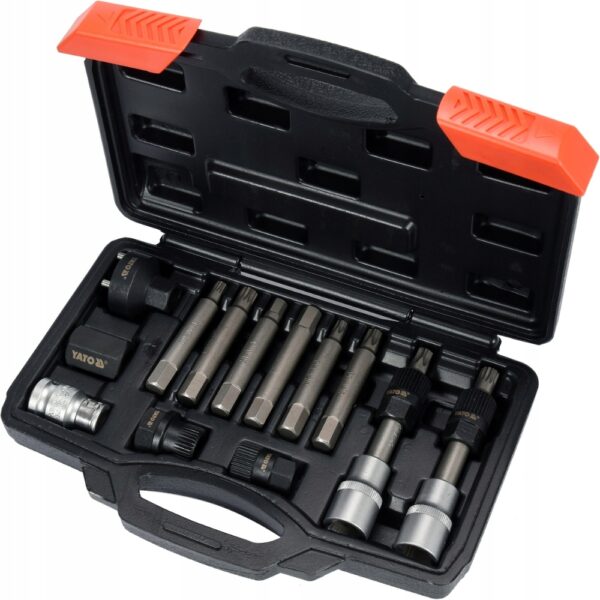 Bộ dụng cụ 1/2" tháo lắp puly máy phát 13 chi tiết Yato YT-0421 - Ba Lan