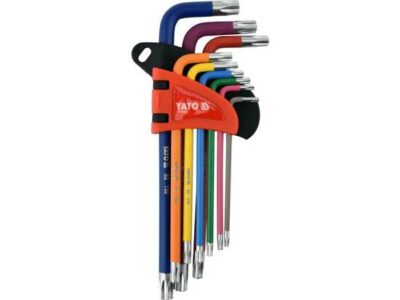Bộ 9 lục giác màu sao có lỗ T10-T50mm Yato YT-05633