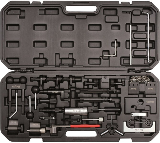 Bộ cân cam động cơ xăng dầu VW/Audi 34 chi tiết Yato YT-06015 - Ba Lan