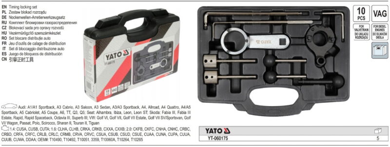 Bộ dụng cụ căn chỉnh chính xác thời điểm động cơ Yato YT-060175