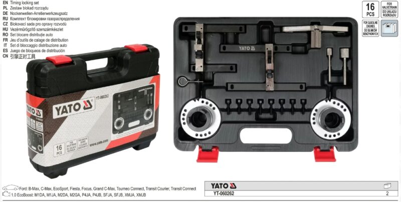 Bộ dụng cụ cân cam động cơ Ford EcoBoost Yato YT-060262 Ba Lan