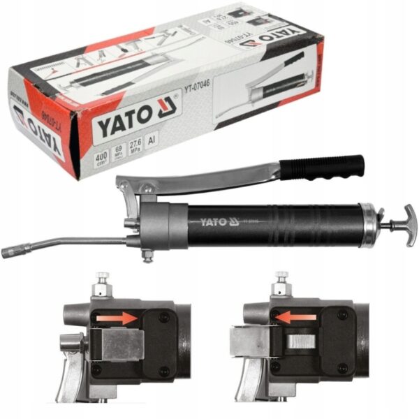 Súng bơm mỡ cầm tay nhả nhanh 400cc Yato YT-07046 - Ba Lan